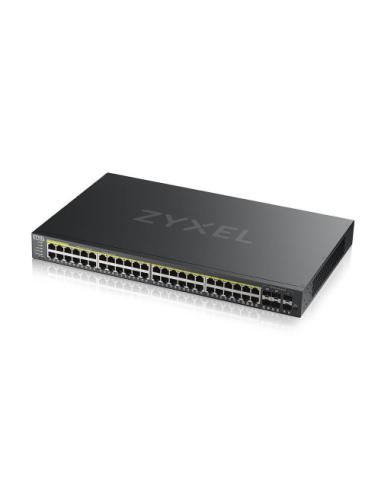 Zyxel GS2220-50HP-EU0101F switch Gestionado L2 Gigabit Ethernet (10/100/1000) Energía sobre Ethernet (PoE) Negro