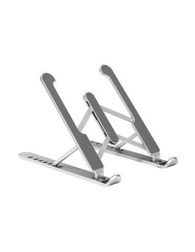 SOPORTE PORTATIL TABLET SOBREMESA AJUSTABLE PLATA AISENS LPS1M-099