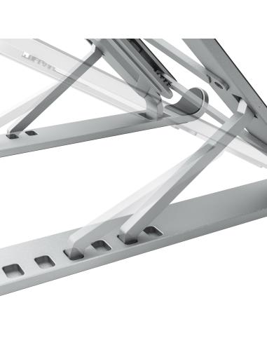 SOPORTE PORTATIL TABLET SOBREMESA AJUSTABLE PLATA AISENS LPS1M-099