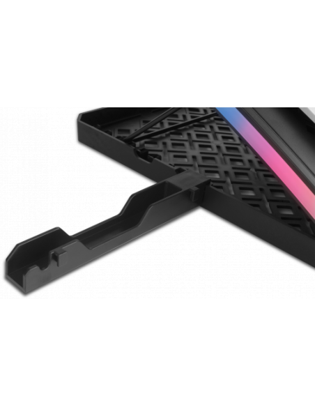 KROM BASE REFRIGERACION PORTATIL HASTA 19". SOPORTE SMARTPHONE. HUB 2 X USB. RGB (NXKROMKOOLER)