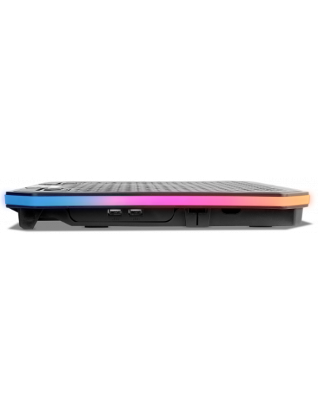 KROM BASE REFRIGERACION PORTATIL HASTA 19". SOPORTE SMARTPHONE. HUB 2 X USB. RGB (NXKROMKOOLER)