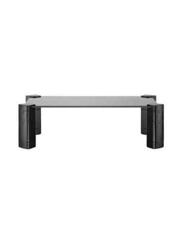 SOPORTE ELEVADOR CRISTAL PARA MONITOR-PORTATIL NEGRO AISENS MR01C-109