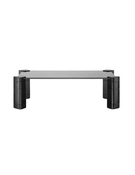 SOPORTE ELEVADOR CRISTAL PARA MONITOR-PORTATIL NEGRO AISENS MR01C-109