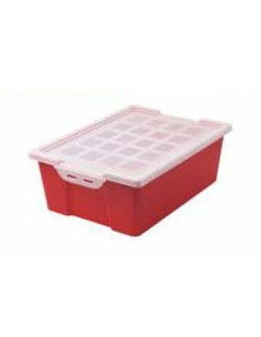 CUBETA GRANDE CON TAPA - ROJO FAIBO 787-03