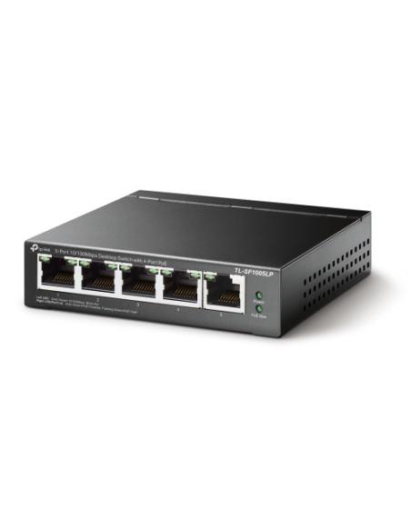 TP-LINK TL-SF1005LP switch No administrado Fast Ethernet (10/100) Energía sobre Ethernet (PoE) Negro