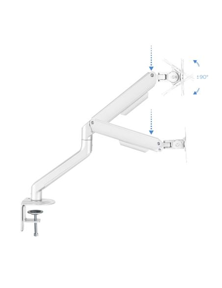 SOPORTE DE MESA MONITORTV GIRA INCLI 1 BRAZO 17-32 BLANCO TOOQ DB4032TNR-W