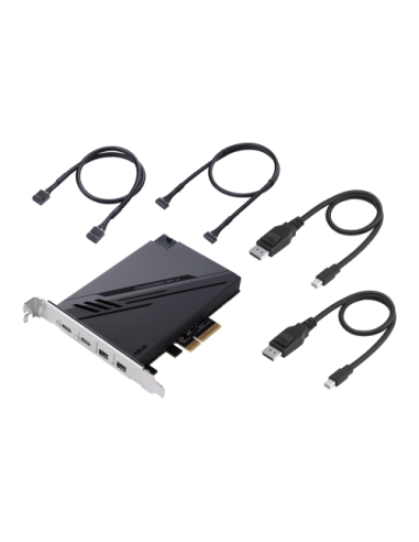 ASUS ThunderboltEX 4 tarjeta y adaptador de interfaz Interno Mini DisplayPort, PCIe, Thunderbolt, USB 2.0, USB 3.2 Gen 2 (3.1 Ge