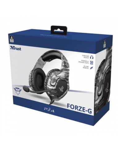 Trust GXT 488 Forze PS4 Auriculares Diadema Conector de 3,5 mm Negro, Gris