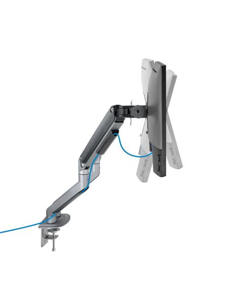 SOPORTE DE MESA MONITORTV GIRA INCLI 2 BRAZOS 17-32 GRIS TOOQ DB4132TNR-G