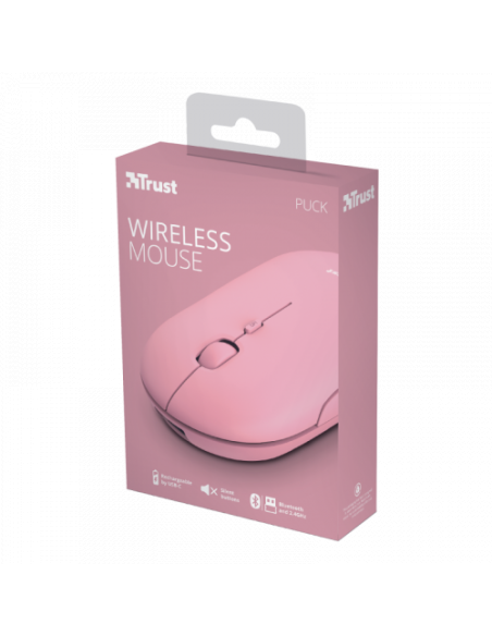 Trust Puck ratón Ambidextro RF inalámbrica + Bluetooth Óptico 1600 DPI