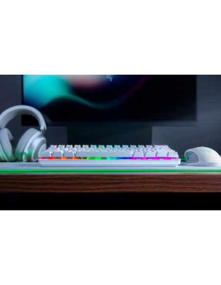 Razer Huntsman Mini teclado USB QWERTY Internacional de EE.UU. Blanco