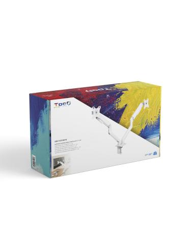 SOPORTE DE MESA MONITORTV GIRA INCLI 2 BRAZOS 17-32 BLANCO TOOQ DB4132TNR-W