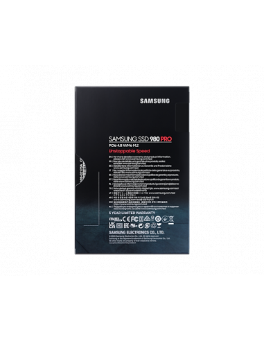 Samsung MZ-V8P2T0BW unidad de estado sólido M.2 2000 GB PCI Express 4.0 V-NAND MLC NVMe