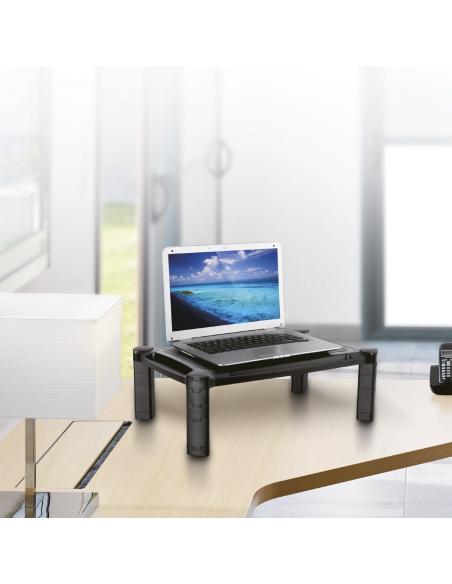 SOPORTE ELEVADOR PARA MONITOR-PORTATIL NEGRO AISENS MR02-117