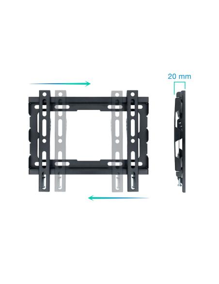 SOPORTE PARED MONITORTV 23-43 NEGRO TOOQ LP1043F-B