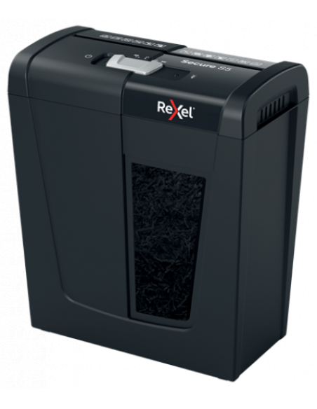 Rexel Secure S5 triturador de papel Corte en tiras 70 dB Negro