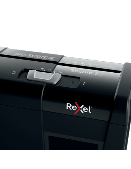 Rexel Secure S5 triturador de papel Corte en tiras 70 dB Negro