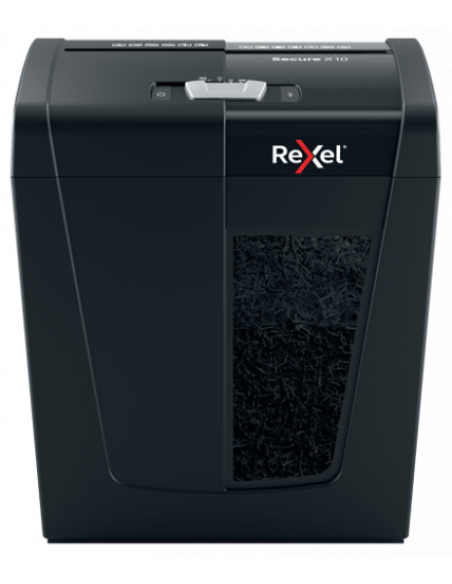 Rexel Secure X10 triturador de papel Corte cruzado 70 dB Negro