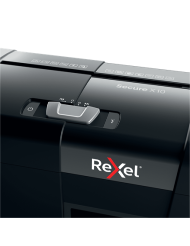 Rexel Secure X10 triturador de papel Corte cruzado 70 dB Negro