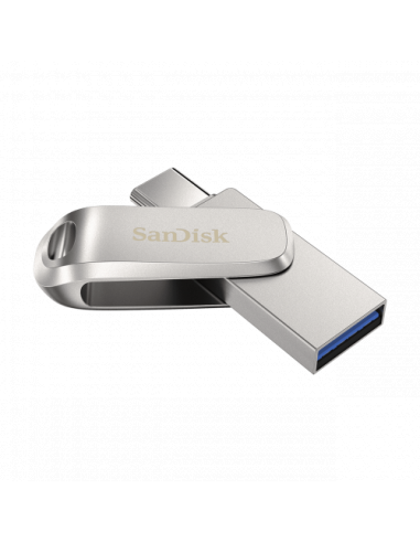 Sandisk Ultra Dual Drive Luxe unidad flash USB 64 GB USB Type-A / USB Type-C 3.2 Gen 1 (3.1 Gen 1) Acero inoxidable