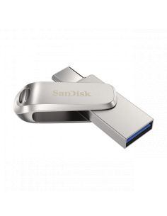 Sandisk Ultra Dual Drive Luxe unidad flash USB 32 GB USB Type-A / USB Type-C 3.2 Gen 1 (3.1 Gen 1) Acero inoxidable 2