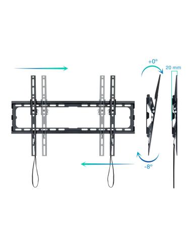 SOPORTE PARED MONITORTV 37-80 INCLINABLE NEGRO TOOQ LP1081T-B