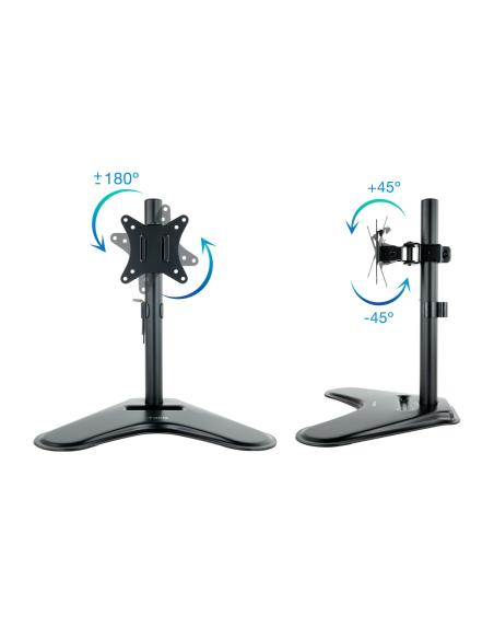 SOPORTE DE MESA MONITORTV GIRA INCLI 1 BRAZO 17-32 NEGRO TOOQ DB1701TN-B