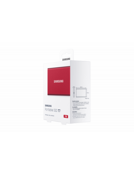 Samsung Portable SSD T7 1000 GB Rojo