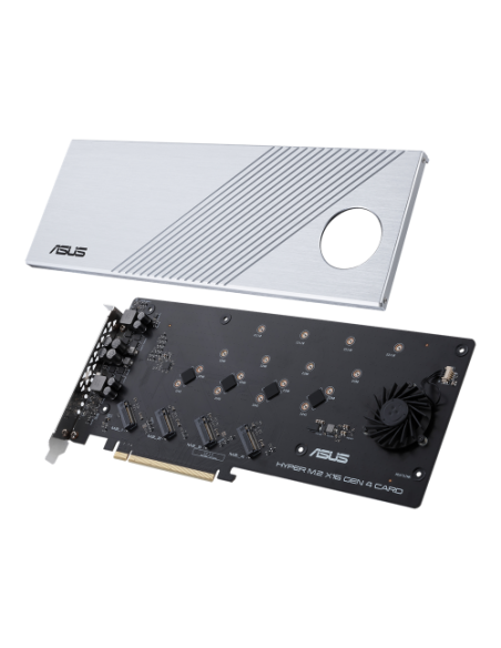 ASUS Hyper M.2 x16 Gen 4 tarjeta y adaptador de interfaz Interno