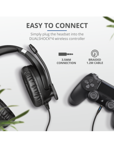 Trust GXT 488 Forze PS4 Auriculares Diadema Negro