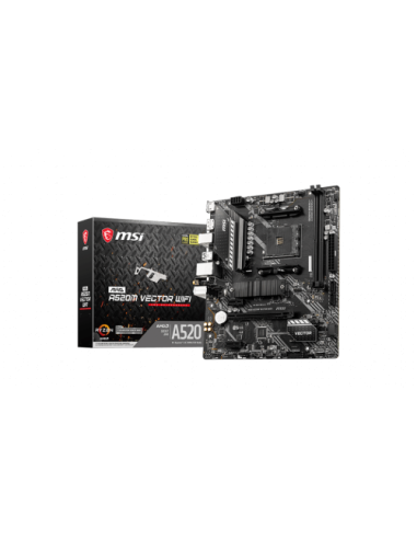 PLACA MSI MAG A520M VECTOR WIFI,AMD,AM4,A520,WIFI,MATX