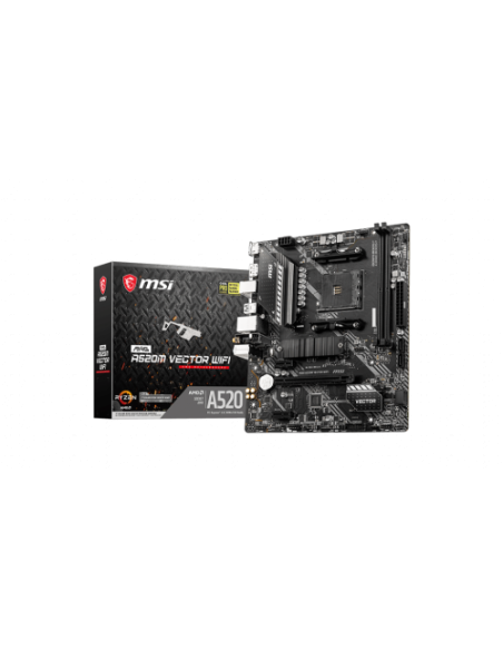 PLACA MSI MAG A520M VECTOR WIFI,AMD,AM4,A520,WIFI,MATX