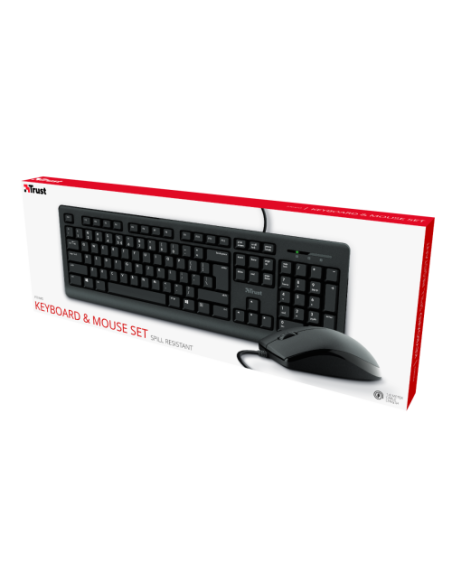 Trust Primo teclado USB QWERTY Español Negro