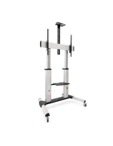 SOPORTE DE SUELO CON RUEDA TV 60-100 ALUMINIO TOOQ FS20300M-B
