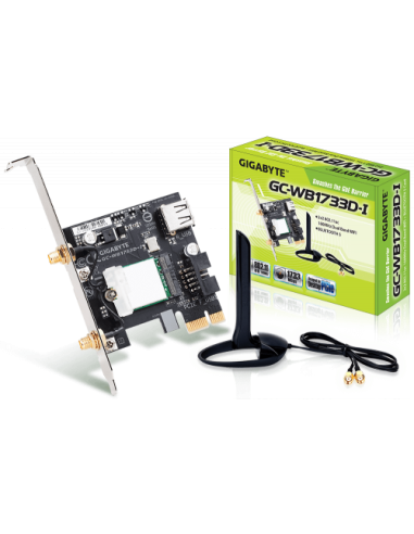 TARJETA DE RED WIRELESS GIGABYTE GC-WB1733D-I,AC 9260,PCI-E,WLAN/BT5.0,802.11AC,1733 MB/S