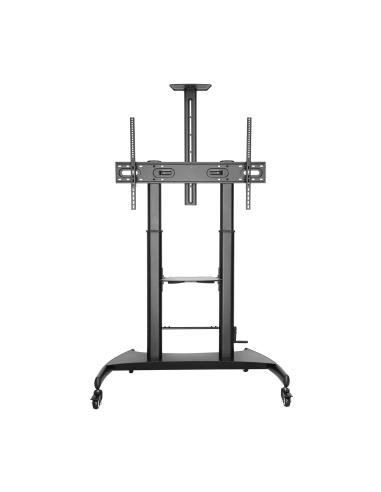 SOPORTE SUELO PANTALLA MANIVELA DVD CAM 100KG 60-100 NEGRO AISENS FT100TE-123
