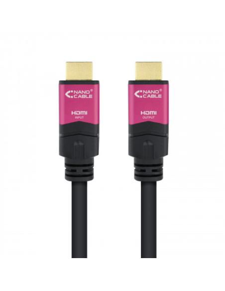Nanocable 10.15.3730 cable HDMI 30 m HDMI tipo A (Estándar) Negro, Rosa