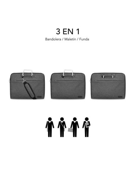 SUBBLIM Funda Ordenador Business Laptop Sleeve 15,6" Grey