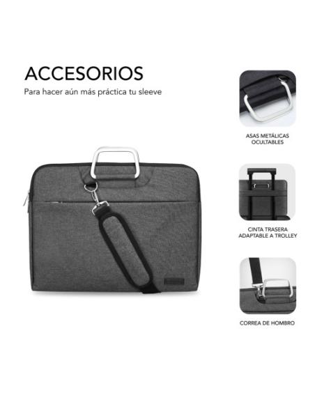 SUBBLIM Funda Ordenador Business Laptop Sleeve 15,6" Grey