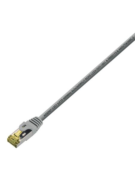 CABLE RED LATIGUILLO RJ45 LSZH CAT.7 SFTP AWG26 GRIS 2.0M AISENS A146-0335