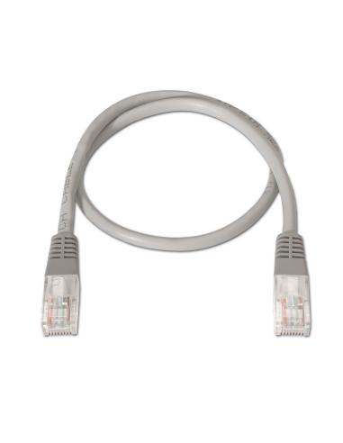 CABLE RED LATIGUILLO RJ45 CAT.5E UTP AWG24 GRIS 0.5M AISENS A133-0176