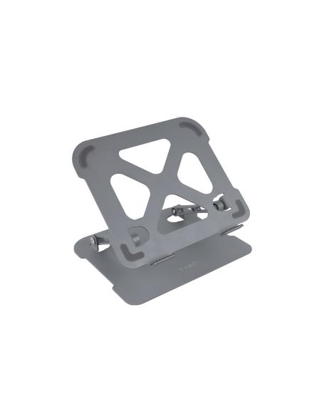 SOPORTE ELEVADOR ALUMINIO AJUSTABLE ERGON PORTATIL TOOQ TQLRS0012-AL-G