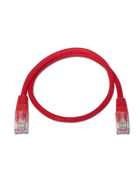 CABLE RED LATIGUILLO RJ45 CAT.6 UTP AWG24 ROJO 1.0M AISENS A135-0238