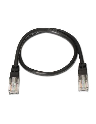 CABLE RED LATIGUILLO RJ45 CAT.6 UTP AWG24 NEGRO 3.0M AISENS A135-0260