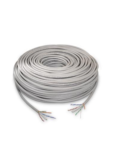 CABLE RED RJ45 CAT.6 UTP RIGIDO AWG24 GRIS 100M AISENS A135-0261