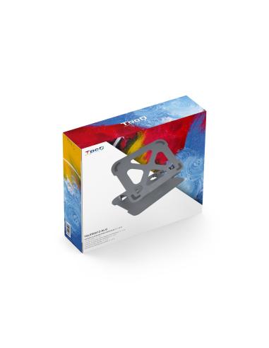 SOPORTE ELEVADOR ALUMINIO AJUSTABLE ERGON PORTATIL TOOQ TQLRS0012-AL-G