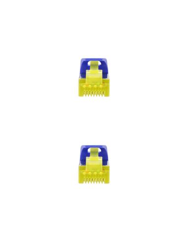 CABLE RED LATIGUILLO RJ45 LSZH CAT.6A SFTP AWG26 AZUL 25CM 10.20.1900-L25-BL