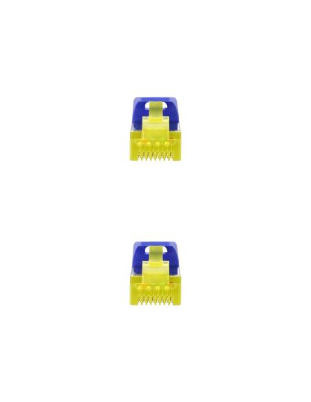 CABLE RED LATIGUILLO RJ45 LSZH CAT.6A SFTP AWG26 AZUL 25CM 10.20.1900-L25-BL