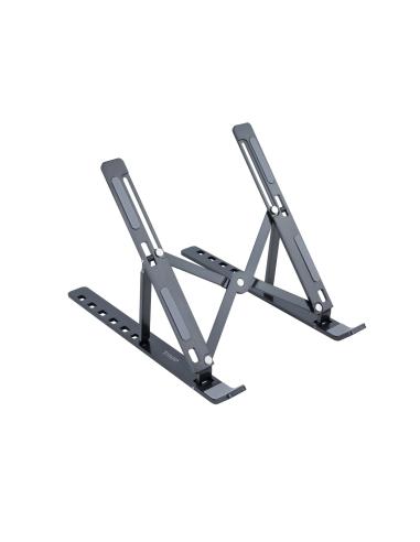 SOPORTE ELEVADOR ALUMINIO PLEGABLE PORTATILES GRIS TOOQ TQLRS0035-AL-G