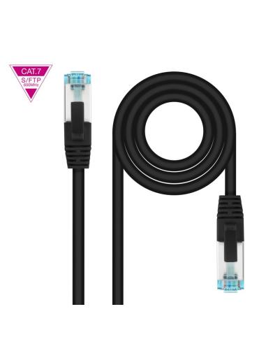 CABLE RED LATIGUI CAT.7 LSZH SFTP PIMF AWG26 NEGRO 50 CM NANOCABLE 10.20.1700-BK